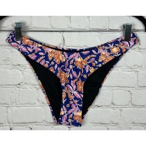 J Crew Curved-waist cheeky bikini bottom floral block‎ print sz XS NWT